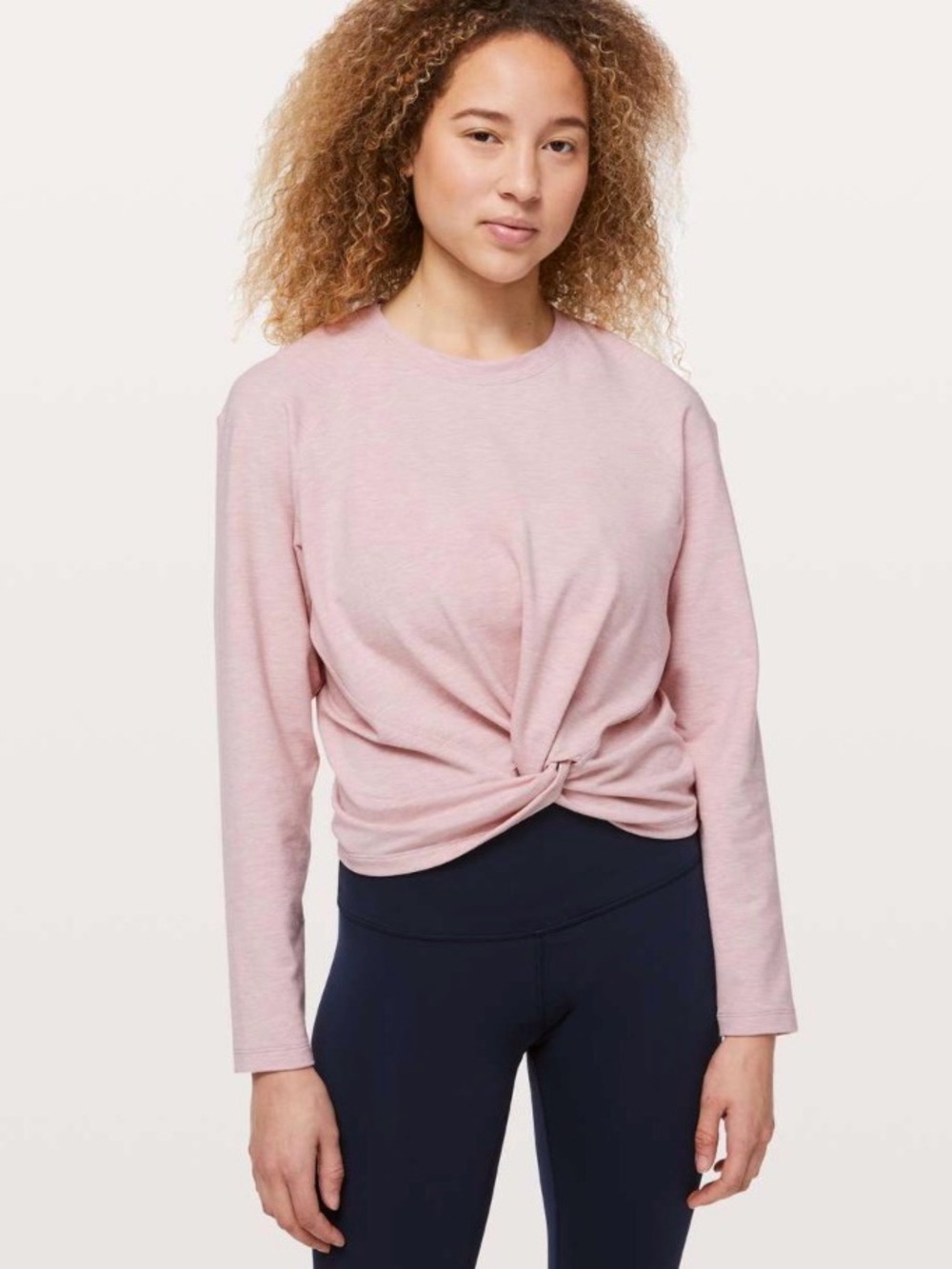 Lululemon Tuck & Gather Pullover
Heathered Mod Faint Coral